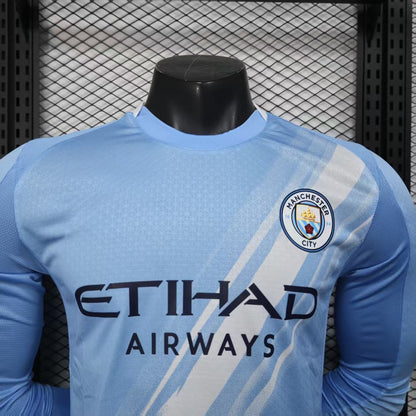 Maillot Domicile Manchester City Manches Longues 2025/2026 Player Version