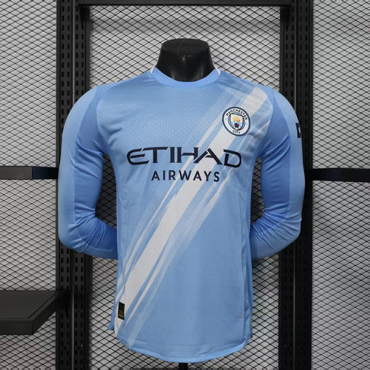 Maillot Domicile Manchester City Manches Longues 2025/2026 Player Version