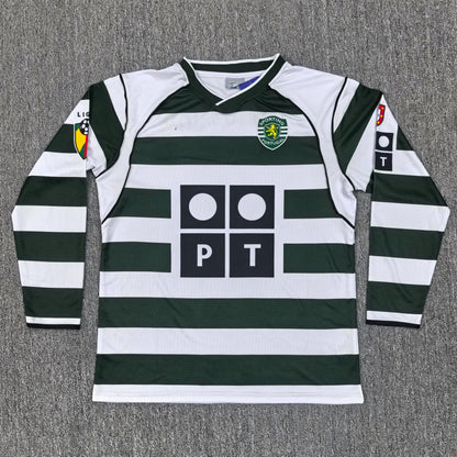 Maillot Sporting Retro Manches Longues 2002/2003