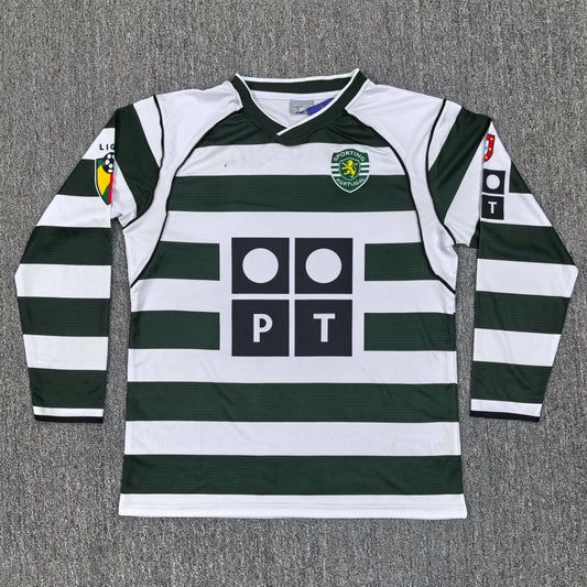 Maillot Sporting Retro Manches Longues 2002/2003